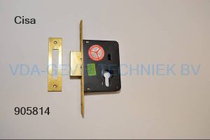 Cisa nachtcilinderslot messing voorplaat drn50