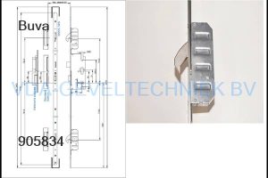 Buva meerpuntssluiting Ergo Nomic senior 55/92F20 1772mm afgerond Rechts
