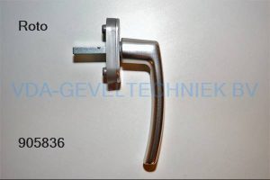 Roto Hoppe raamkruk/raamgreep zilver stift 7x35mm EV1