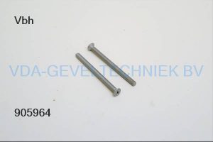 Schroefbout M6x80 verzonken t.b.v. krukstel langschild