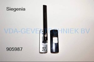 Siegenia PSK 200-Z hendel afsluitbaar LINKS RAL9005 Zwart. PHIL0042-523010