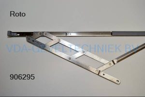 Roto uitzetschaar 600x18mm Links rvs
