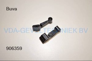 Buva hendel zwart rechts ventilatie/rooster