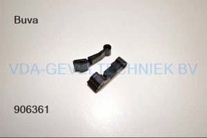 Buva hendel zwart rechts ventilatie/rooster