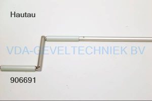 Hautau zwenkhendel/slingerstang met trechter 108371