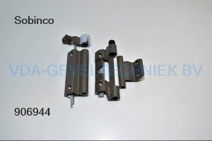 Sobinco alu klemscharnier kadergroef