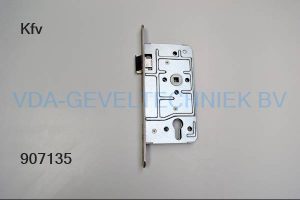 KFV dag en nachtslot  55/72 24x235mm links afgerond RVS