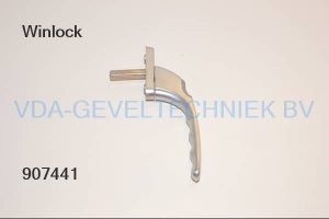 WINLOCK RAAMKRUK RECHT PTO DRUKKNOP 0139-00-4 ZILVER/F1