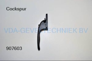 Cockspur Raamgreep/raamkruk mat zwart Links