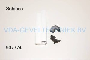 Sobinco KNIJPSLUITING 669E-11 L=180MM RAL9010 WIT