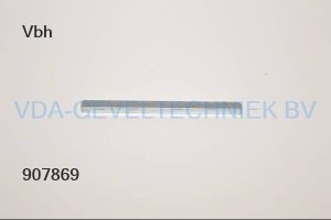 Vierkant stift 8x140 mm lange krukstift