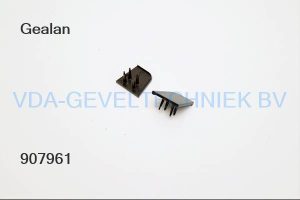Gealan eindkapje 3328-02 RAL8022 voor 3326 lekdorpel