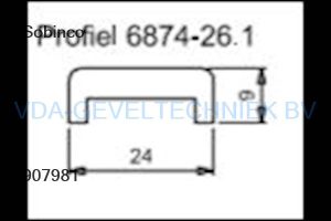SOBINCO PENTALOCK SLUITLIJST 6874-26A