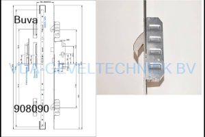 Buva meerpuntssluiting Ergo Nomic senior 55/92F20 1772mm afgerond