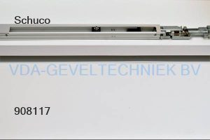 Schuco Geze TS5000 ISM Zilver/EV1 212853. Rail voor TS5000 dranger