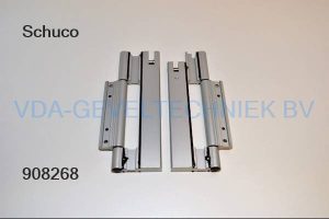 Schuco alu Scharnier van loopwerk, enkelzijdig. Voor vouwwand ASS70 FD. Links. 233931