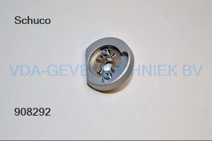 Schuco alu Bevestigingsrozet KvD afsluitbaar Zilver/EV1 247116 RECHTS