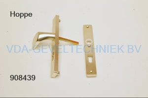 Hoppe Voordeurschild met knop/duwer veiligheids binnen buiten PZ72 mm. EV1 links