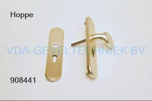 Hoppe Voordeurschild met knop/duwer veiligheid PZ72 mm. F2 rechts 250 x 50 mm