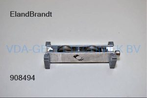 Schuifpuiwiel verstelbaar tandem/dubbel 16-016 RVS wielen