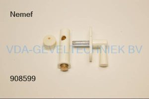 Nemef Noxon insteekgrendel 2610/4-50mm RAL9001 CREME. noxon
