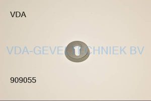 Stalen deur/cilinder rozet massief Donkergrijs