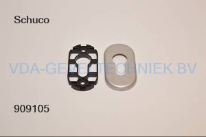 SCHUCO onderdeel 217921 Cilinder rozet met onder rozet EV1 Pz-Rosette C-0