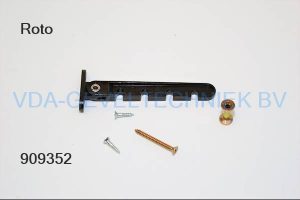 Roto draaikiepbegrenzer bruin kunststof kozijndeel met vleugeldeel M812B 301