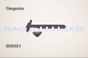 Siegenia Kierstandhouder / Raamvastzetter A0092 incl. vleugeldeel verkropt BRUIN