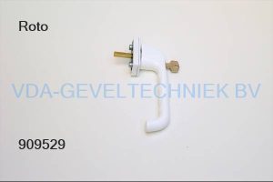 Roto patio greep/kruk WIT afsluitbaar