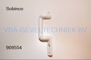 Sobinco ronde handgreep wit 6750 LINKS mat/gespikkeld