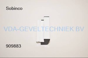 Sobinco alu KNIJPSLUITING L=120MM. RAL9010 WIT