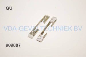 GU VEILIGHEIDS-SLUITPLAAT SE 6-27519-1 ZILVER, 18MM.