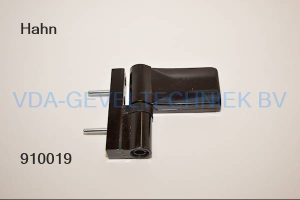 Dr. Hahn 2-delig scharnier Serie KT-V6R  Ral ZwartBruin 8022  opdek (18-23MM) K58090005