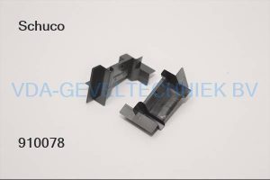 Schuco Türblende rechts 9005 zwart 218304.