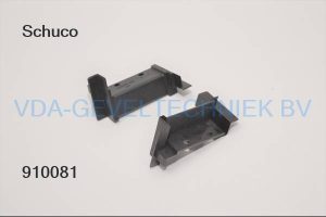 Schuco Türblende links 9005 zwart 218089
