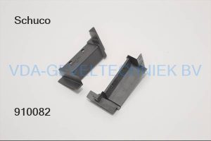 Schuco Türblende rechts 9005 zwart 218090