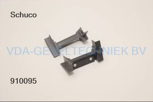 Schuco Türblende rechts 9005 zwart 242630 Paniekdeur