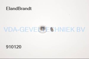 Schuifpui wiel kunststof Tok 22mm as 6mm