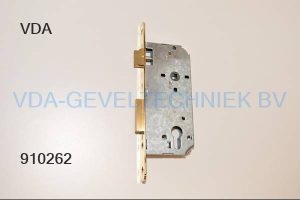 Corbin  dag en Nacht cilinder slot  Drn 50 x 85 mm  Voorplaat  geel koper  22 x 240 mm afgerond