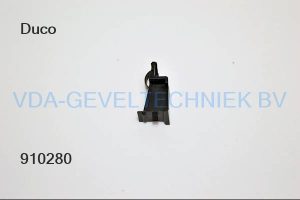 Duco   clip met klemfunctie  zwart kunststof