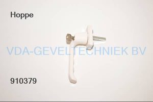 Hoppe London raamkruk afsluitbaar links verkropt RAL 9001. 7x40MM