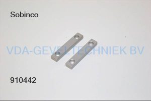 SOBINCO vulplaatje voor Sluithaak ALUMINIUM EV1