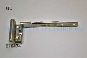 GU DRAAIRAAMSCHARNIER LINKS RECHTS SOLO DRAAIRAAMLAGER  6-30550-18-0-1  ZILVER