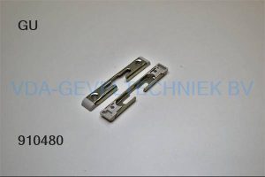 GU VEILIGHEIDS-SLUITPLAAT / KIEPSLUITPLAAT SE 6-27520-1 ZILVER, 18MM.