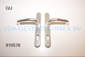 Hoppe deurkruk/kruk langschild set BU/BI RONDO 250 x 35 mm PZ92 x 9 mm