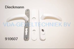 Edi Dieckmann garnituur kruk/kruk, kerntrek PC92 RAL9010 Wit