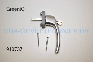 GreenteQ DK-raamkruk/greep FG31.S.AL 7X40 F1 incl. 2x M5x50 EV1 afsluitbaar