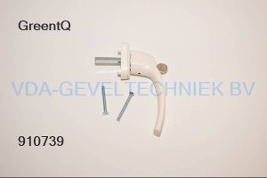 GreenteQ DK-raamkruk/greep FG31.S.AL 7X40 F1 incl. 2x M5x50 RAL9001