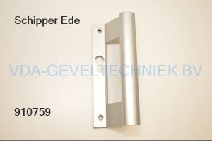 Schipper Ede Handgreep rechts schuivend met cilindergat excl. schroeven